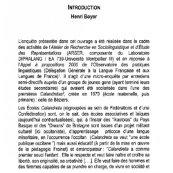 De l'école occitane à l'enseignement public: vécu et représentations sociolinguistiques - Henri Boyer