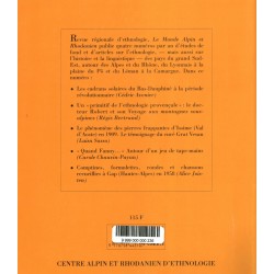 Le monde alpin et rhodanien - 4/1999 - Christian Abry et Alice Joisten