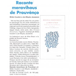Raconte meravihous de Prouvènço - Mireille Couston et Jean-Michel Jausseran (Article Prouvenço d'aro march 2018)