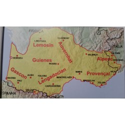 Carte des VALADAS OCCITANAS E OCCITANIA GRANDA