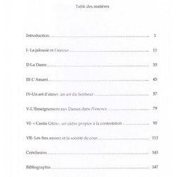 Flamenca et les novas à triangle amoureux - Table des matières