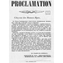 1851, Les Basses-Alpes à l’avant-garde de la République