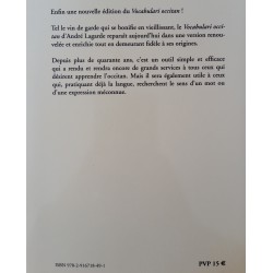 Vocabulari occitan - Andrieu Lagarda - 4ième de couverture