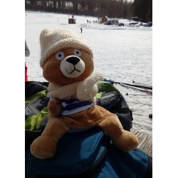 Patonet, the occitan bear is skiing in Gap