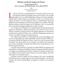 Histoire sociale des langues de france - Georg Kremnitz - Collectif