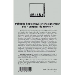 Politique linguistique et enseignement des "Langues de France"