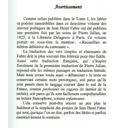 Fables et Poésies (tome 2) - Jean-Henri Fabre