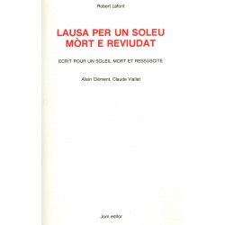 Lausa per un soleu mòrt e reviudat - Alain Clément et Claude Viallat