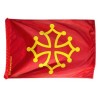 Occitan flag (blood red & gold yellow) -  Polyester 20 x 30 cm