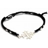 Bracelet croix occitane en argent massif
