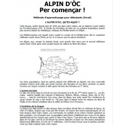 Alpin d'Oc per començar - Andrieu Faure (livre numérique)
