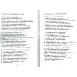 La nòbla leiçon - Poema religiós vaudés en occitan - Extrait