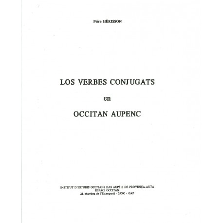 Los verbes conjugats en Alpin d'Oc - Peire Herisson
