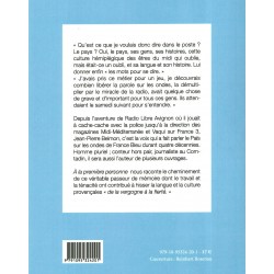 À la première personne - Jean-Pierre Belmon - 25 ans de radio décentralisée en Provence - 4ième de couverture