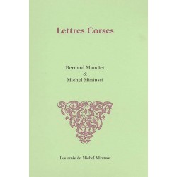Lettres corses - Michel Miniussi - Couverture