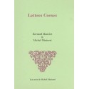 Lettres corses - Michel Miniussi - Couverture
