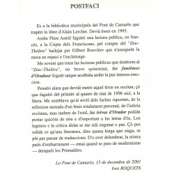 Las Trèvas d'Orador - Alain Lercher - Yves Rouquette (postface)