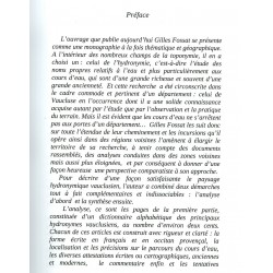 Les noms de l'eau en Vaucluse - Gilles Fossat - Préface