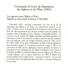 Centenaire de la loi de Séparation des Églises et de l'État (1905) - Regards sur deux siècles d'histoire