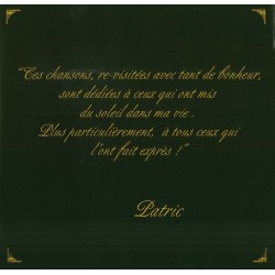 Les grandes chansons occitanes de Patric - Livret intérieur du CD