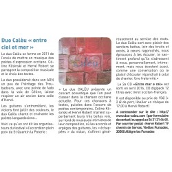 Entre Mar e Cel - Calèu (CD) - Article Aquo d'aqui 294 (04-2017)