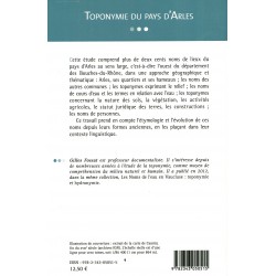 Toponymie du pays d'Arles - Gilles Fossat - 4ième de couverture du livre