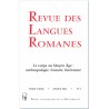 Revue des Langues Romanes - Tome 122-1 (2018 n°1)