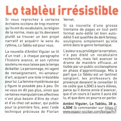 Lo Tablèu - Antòni Viguier - Article Aquo d'Aqui 310 (11-2018)