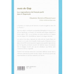Mots de Gap - Claudette Germi et Vincent Lucci - 4ième de couverture