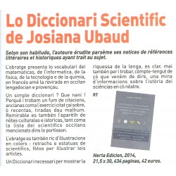  Diccionari scientific francés-occitan - Josiana UBAUD - Article Aquo d'aqui 312 (02-2019)