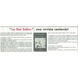 Lo Gai Saber - Lo numèro del centenari 551 (autom de 2018) - Article Prouvenço d'Aro 02-2019