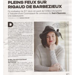 LA DAME-GRAAL, chansons de Rigaud de Barbezieux - Article de Natacha Thuillier (MAG du journal Sud Ouest)