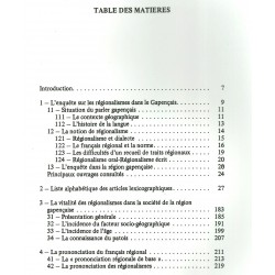 Mots de Gap - Claudette Germi et Vincent Lucci - Table des matières