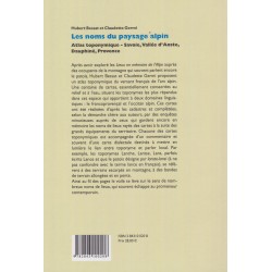 Les noms du paysage alpin - Hubert Bessat, Claudette Germi (4ème couv)