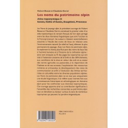 Les noms du patrimoine alpin - Atlas toponymique II - Hubert Bessat, Claudette Germi