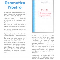 D'avèrbi, de prepousicioun e d'interjeicioun en prouvençau - Bernat Giély - Article Prouvenço d'aro