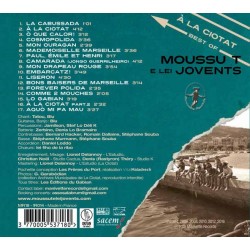 À La Ciotat - Best of - Moussu T e lei jovents - Arrière de la pochette CD