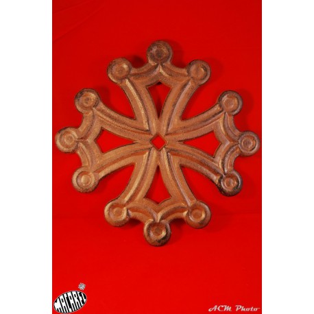 Dessous de plat Croix Occitane (fonte marron)