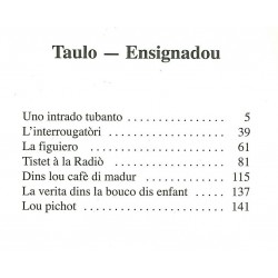 Tresen recuei de pèço de tiatre - Marìo-Jano Gérin e Crestian Morel - Table des matières