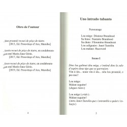 Tresen recuei de pèço de tiatre - Marìo-Jano Gérin e Crestian Morel - Extrait