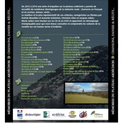 Mémoire du plateau ardéchois - Chansons, Danses et Récits (CD et DVD inclus)