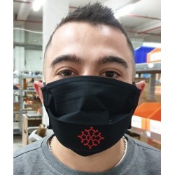 Masca de proteccion a crotz occitana de coton