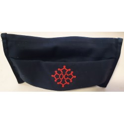 Washable protective mask with Occitan cross, coton fabric
