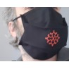 Masque de protection à croix occitane en coton