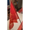 Occitan flag with PVC handle - Polyester 35 x 45 cm
