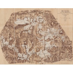 Le massif des Écrins - Carte de Tuckett (1873)