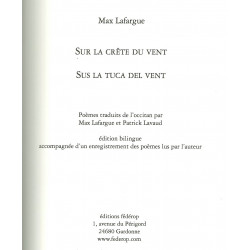 Sur la crête du vent - Sus la tuca del vent - Max Lafargue