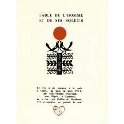 Fablo de l’Ome e de si Soulèu - Mas-Felipe Delavouët (ancienne couverture)