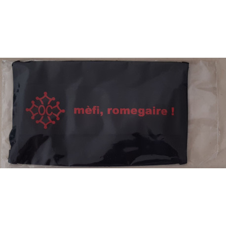 Masque de protection à croix oc "mèfi, romegaire !"