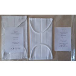 Washable protective mask with Occitan cross and text Gardarem lo moral !